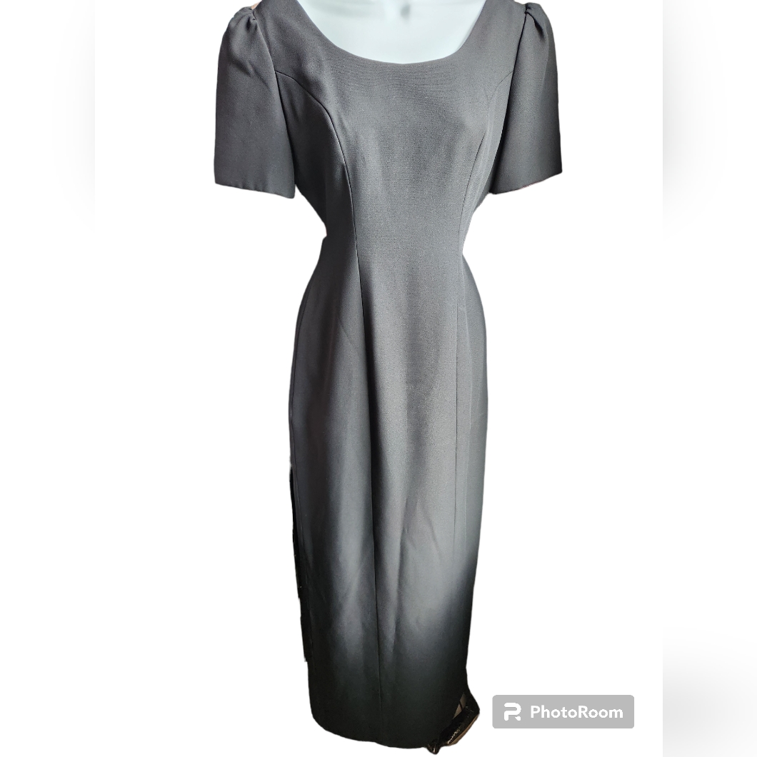 Watters And Watters Long Black Formal Dress Size 12.